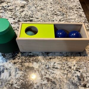 Lovevery Montessori Sliding Top Box & Velcro Bug Shrub